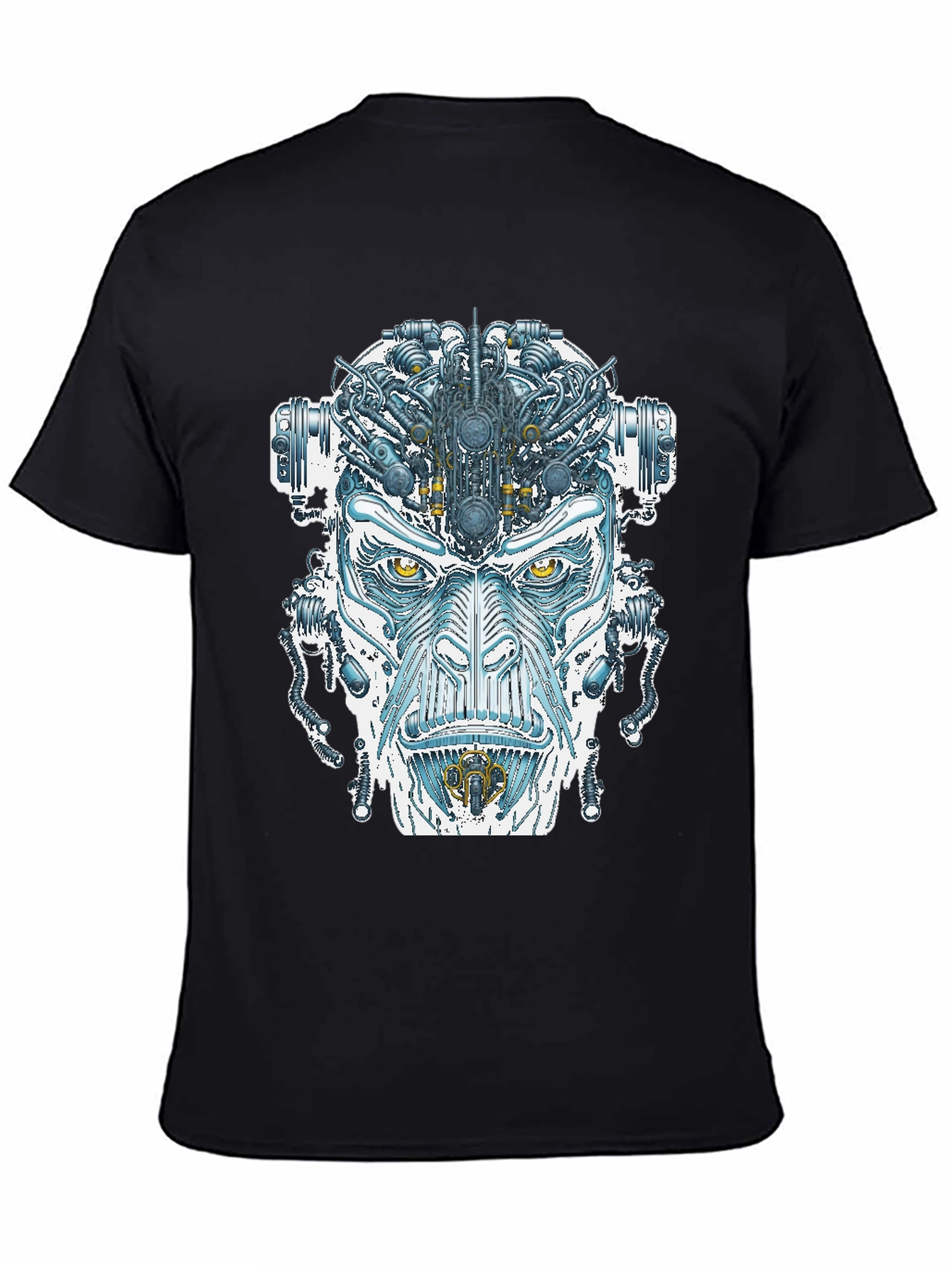 Cyborg Face Graphic T-Shirt