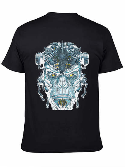 Cyborg Face Graphic T-Shirt