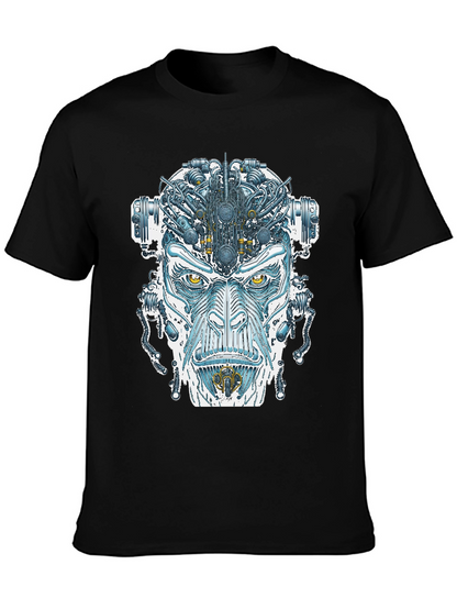Cyborg Face Graphic T-Shirt