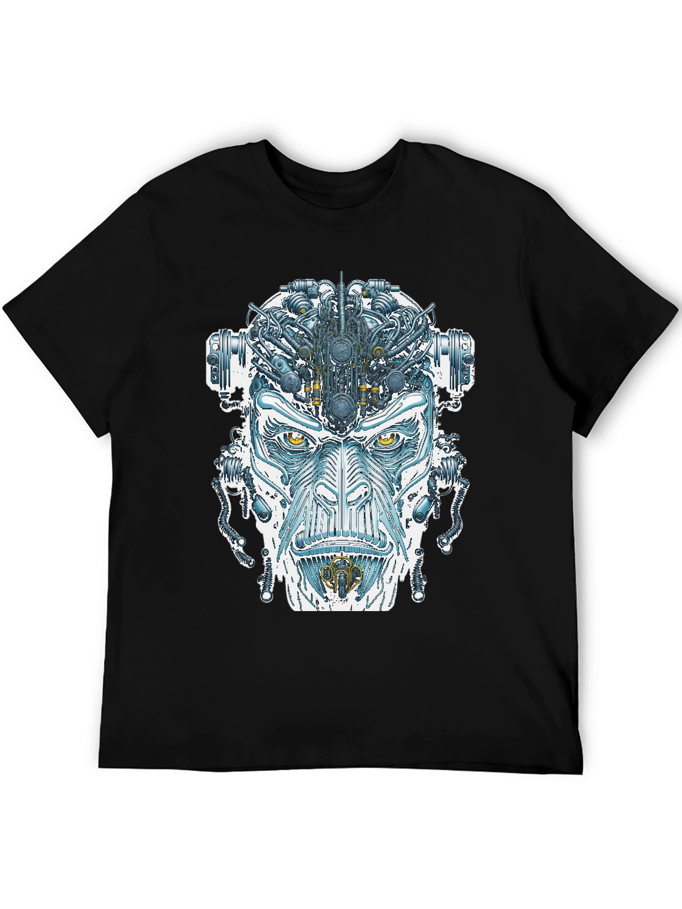 Cyborg Face Graphic T-Shirt