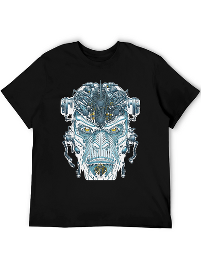 Cyborg Face Graphic T-Shirt