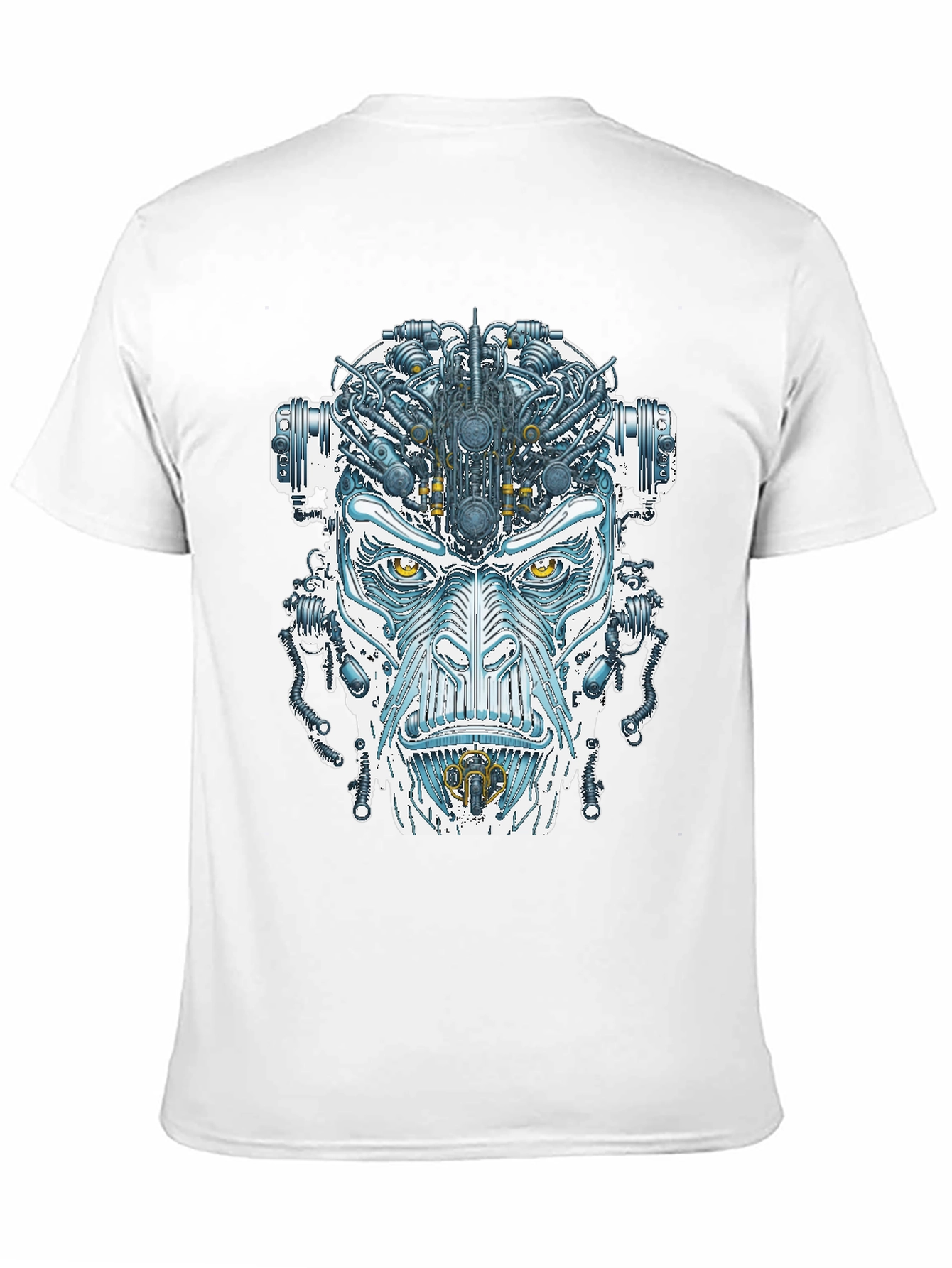 Cyborg Face Graphic T-Shirt