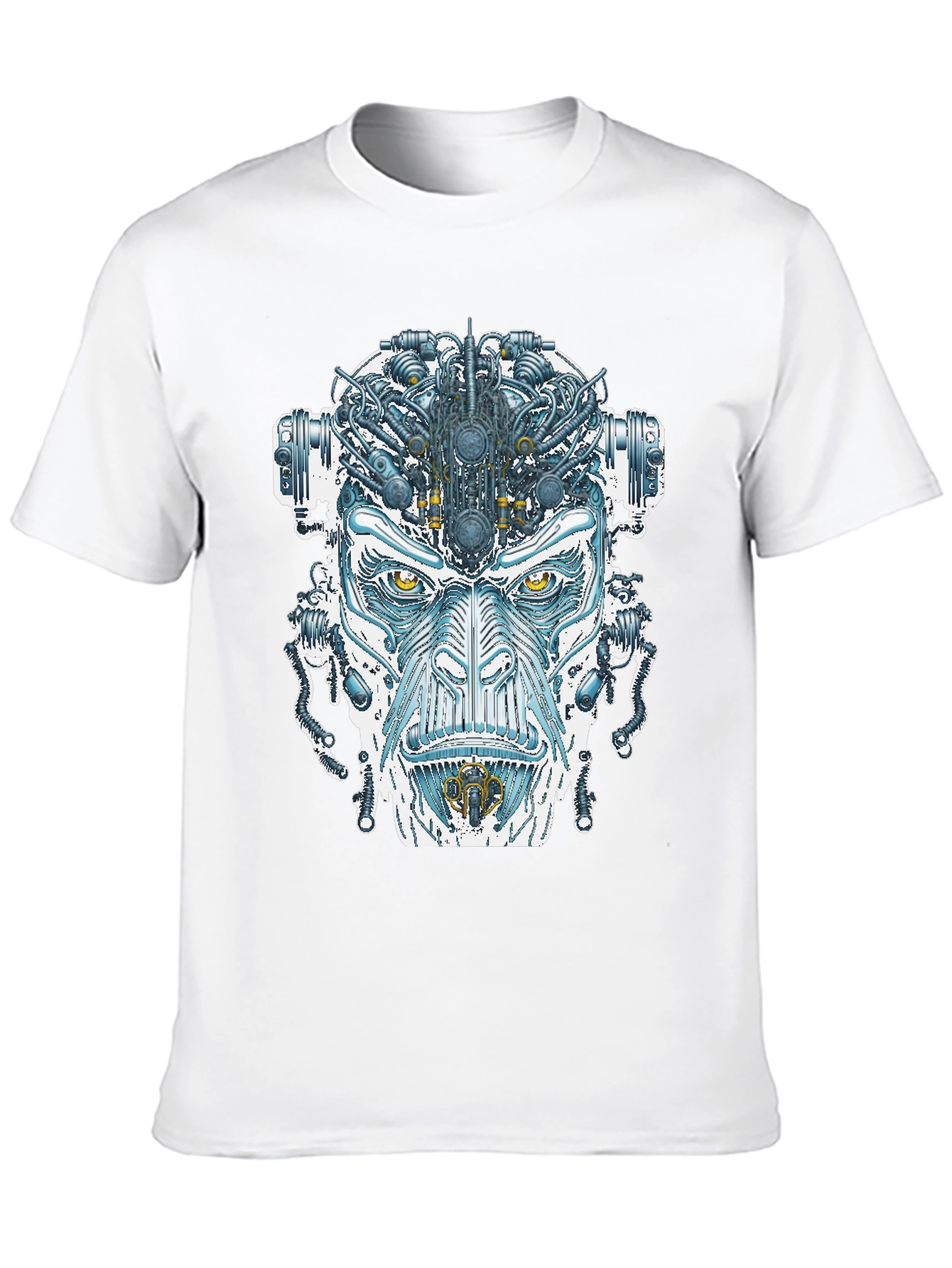 Cyborg Face Graphic T-Shirt