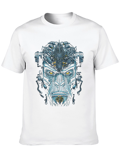 Cyborg Face Graphic T-Shirt