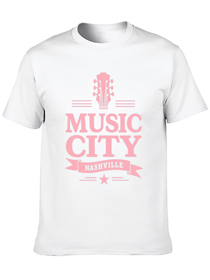Music City Nashville Guitar Graphic Tee