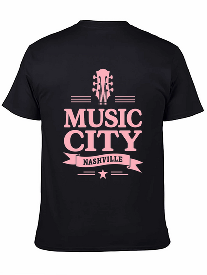 Music City Nashville Guitar Graphic Tee