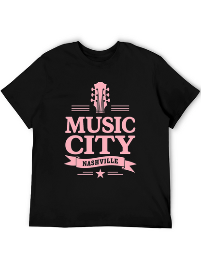 Music City Nashville Guitar Graphic Tee