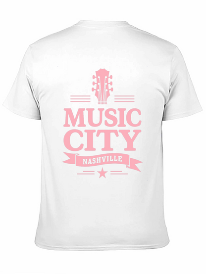 Music City Nashville Guitar Graphic Tee