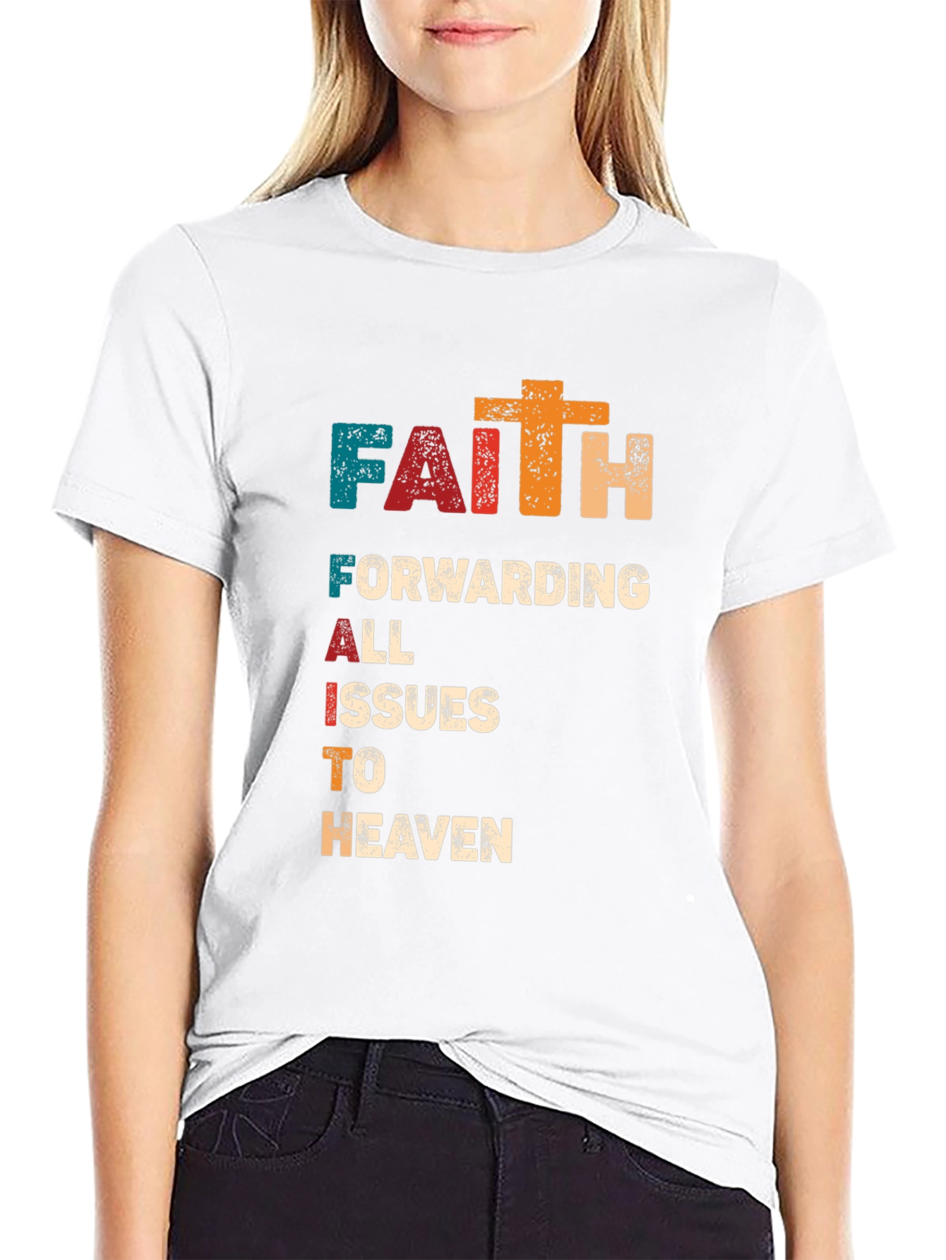 Faith Forwarding Issues to Heaven Christian T-Shirt