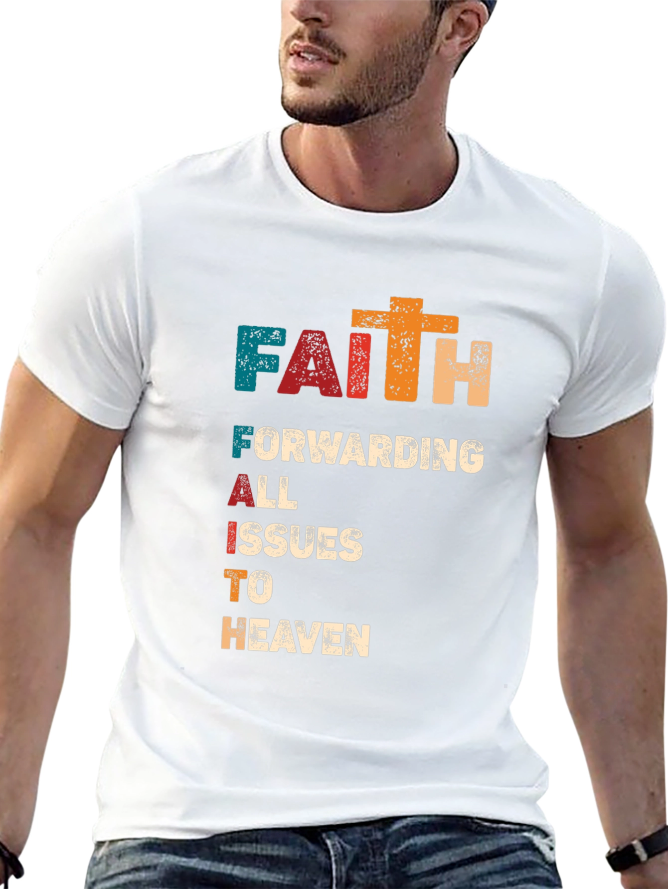 Faith Forwarding Issues to Heaven Christian T-Shirt
