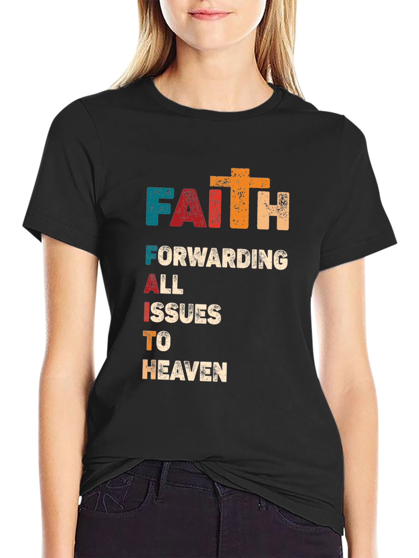 Faith Forwarding Issues to Heaven Christian T-Shirt