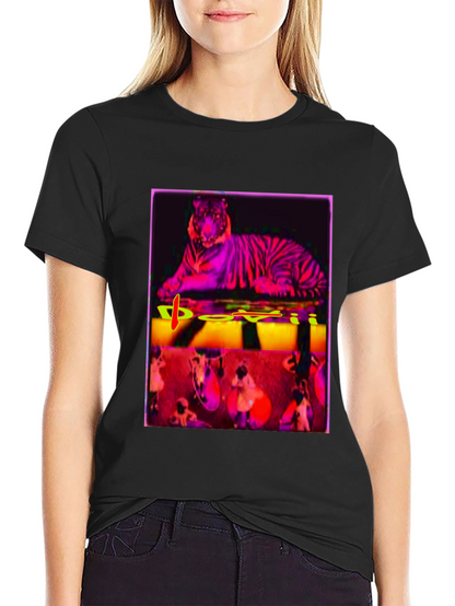 Tiger Graphic Tee - Bold Artistic Design
