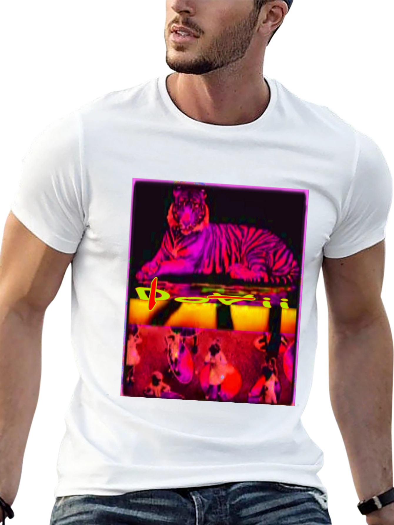 Tiger Graphic Tee - Bold Artistic Design