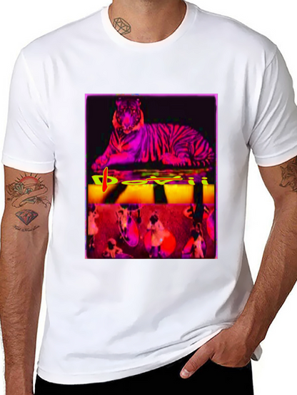 Tiger Graphic Tee - Bold Artistic Design