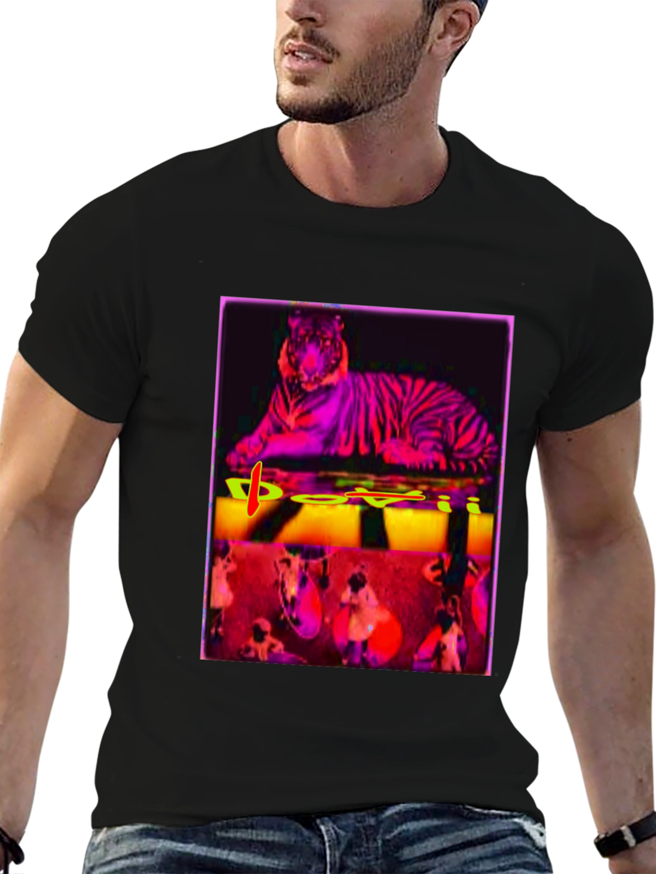 Tiger Graphic Tee - Bold Artistic Design