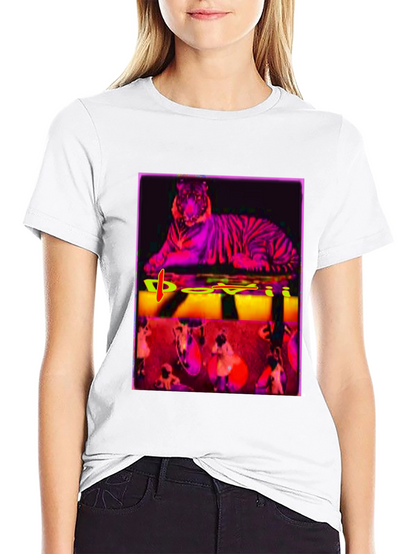 Tiger Graphic Tee - Bold Artistic Design