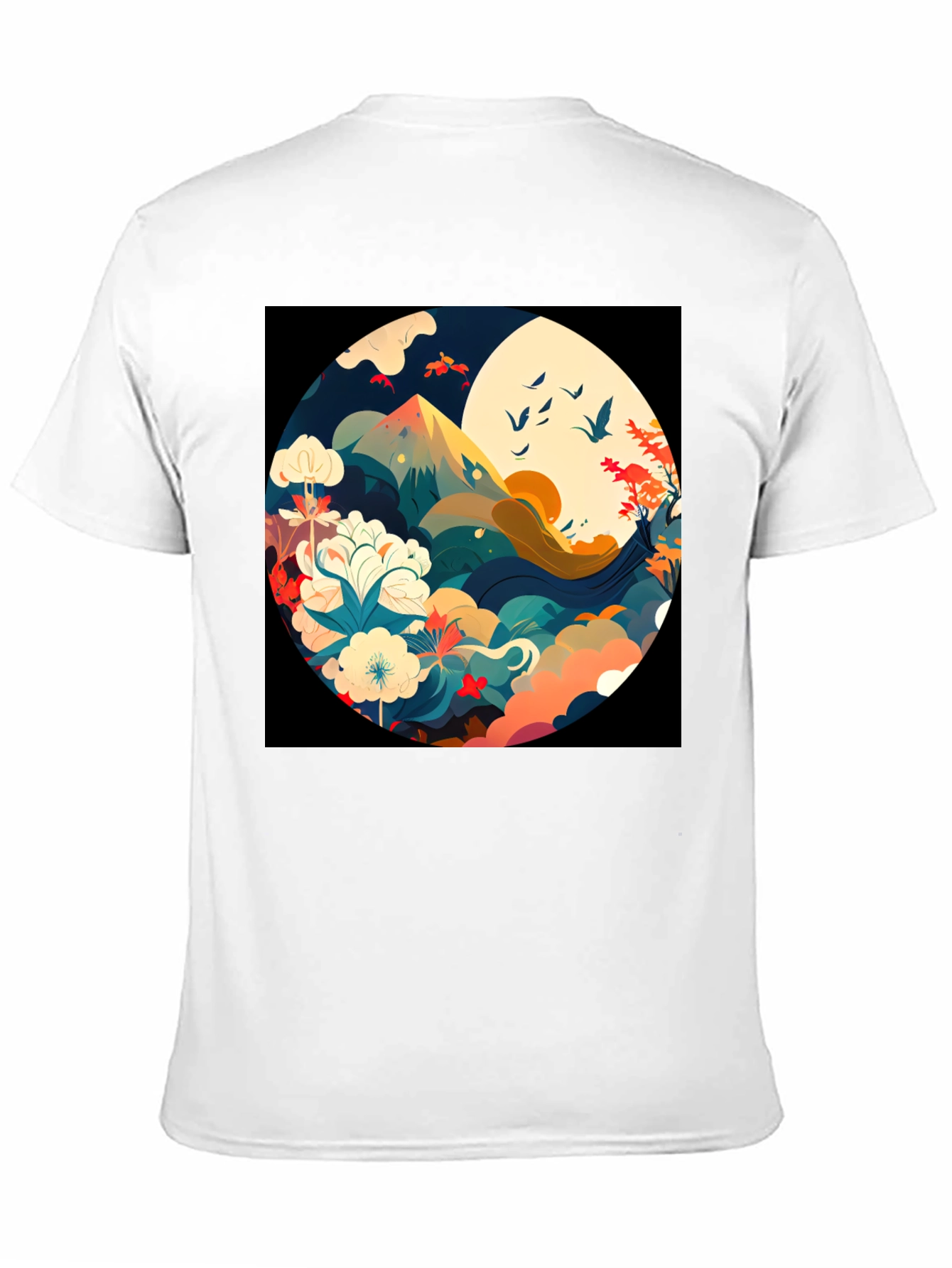 Nature Circle Graphic Tee - Stylish Comfort