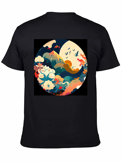 Nature Circle Graphic Tee - Stylish Comfort