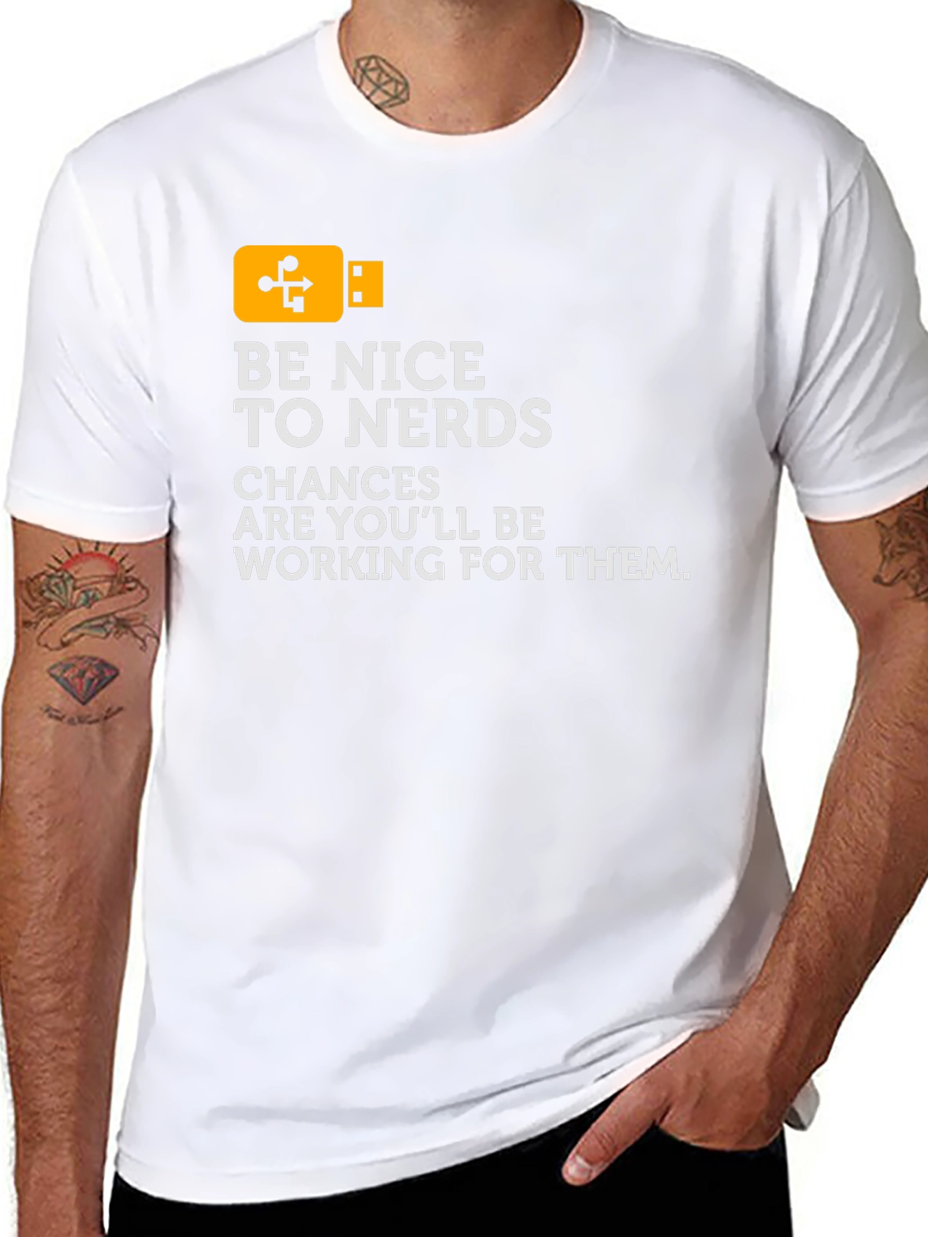 Be Nice To Nerds T-Shirt - Geek Tee