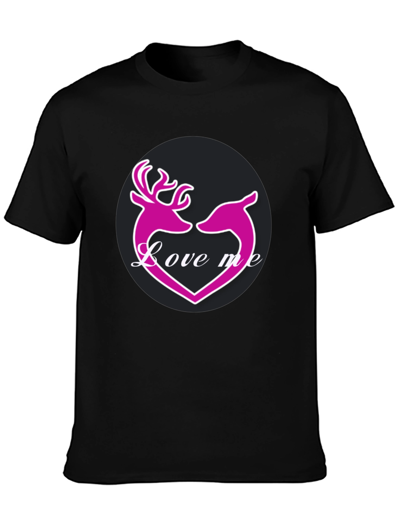 Love Me Deer Heart Graphic T-Shirt