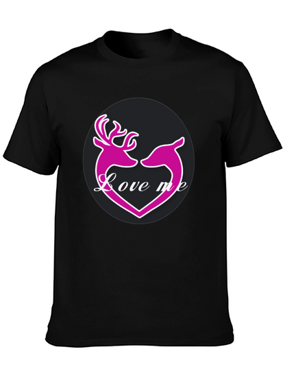 Love Me Deer Heart Graphic T-Shirt