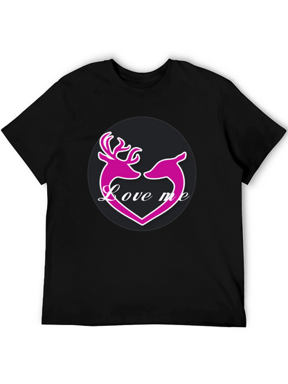 Love Me Deer Heart Graphic T-Shirt