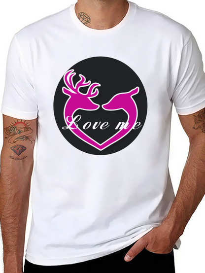 Love Me Deer Heart Graphic T-Shirt