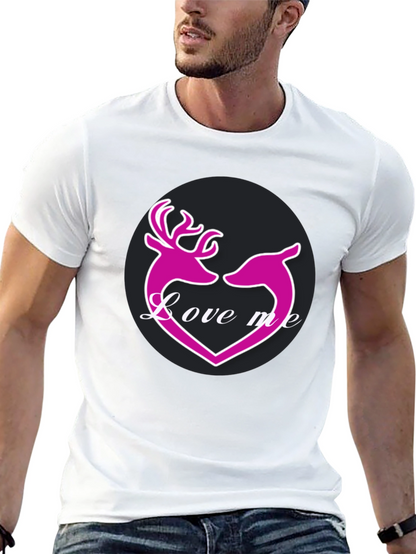 Love Me Deer Heart Graphic T-Shirt
