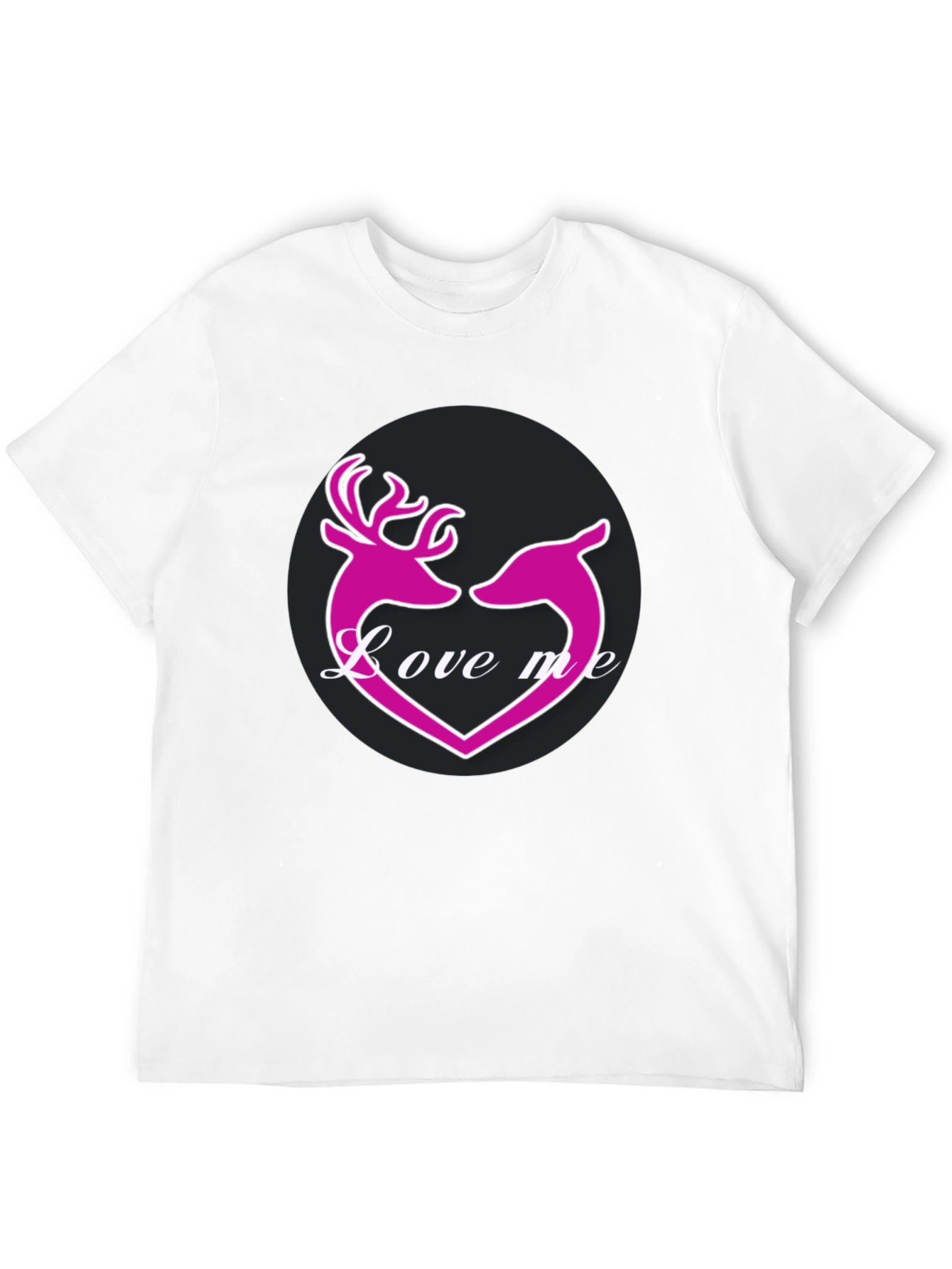 Love Me Deer Heart Graphic T-Shirt