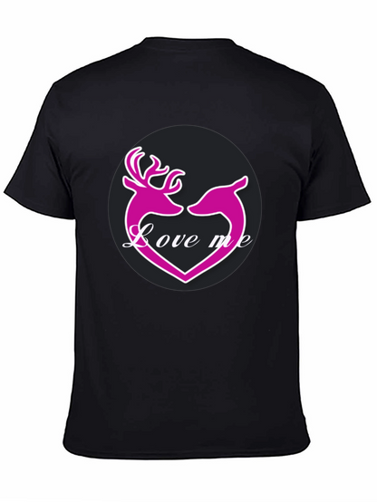 Love Me Deer Heart Graphic T-Shirt