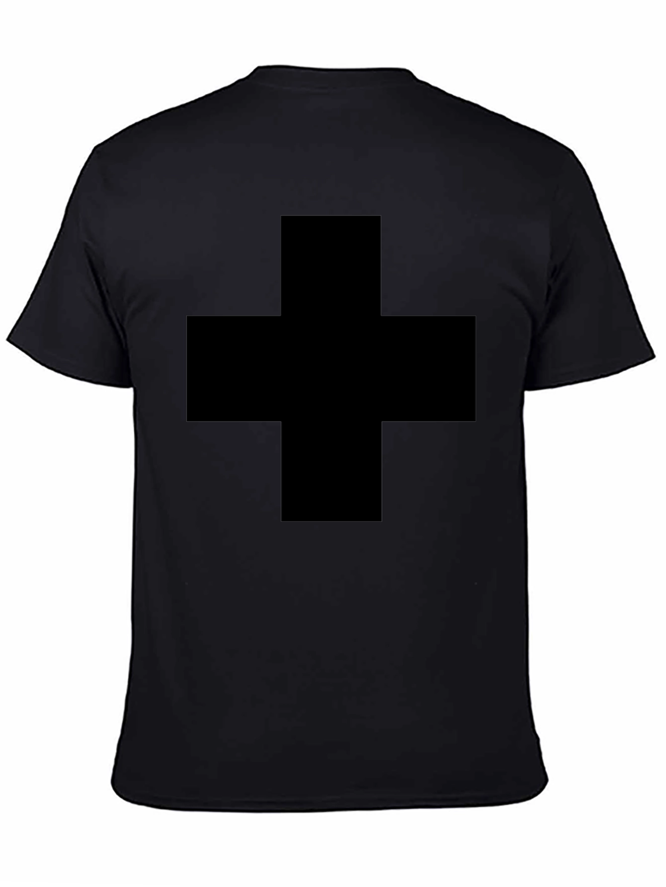 Bold Black Plus Sign Graphic Tee - Unisex