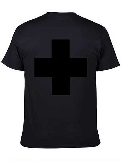 Bold Black Plus Sign Graphic Tee - Unisex