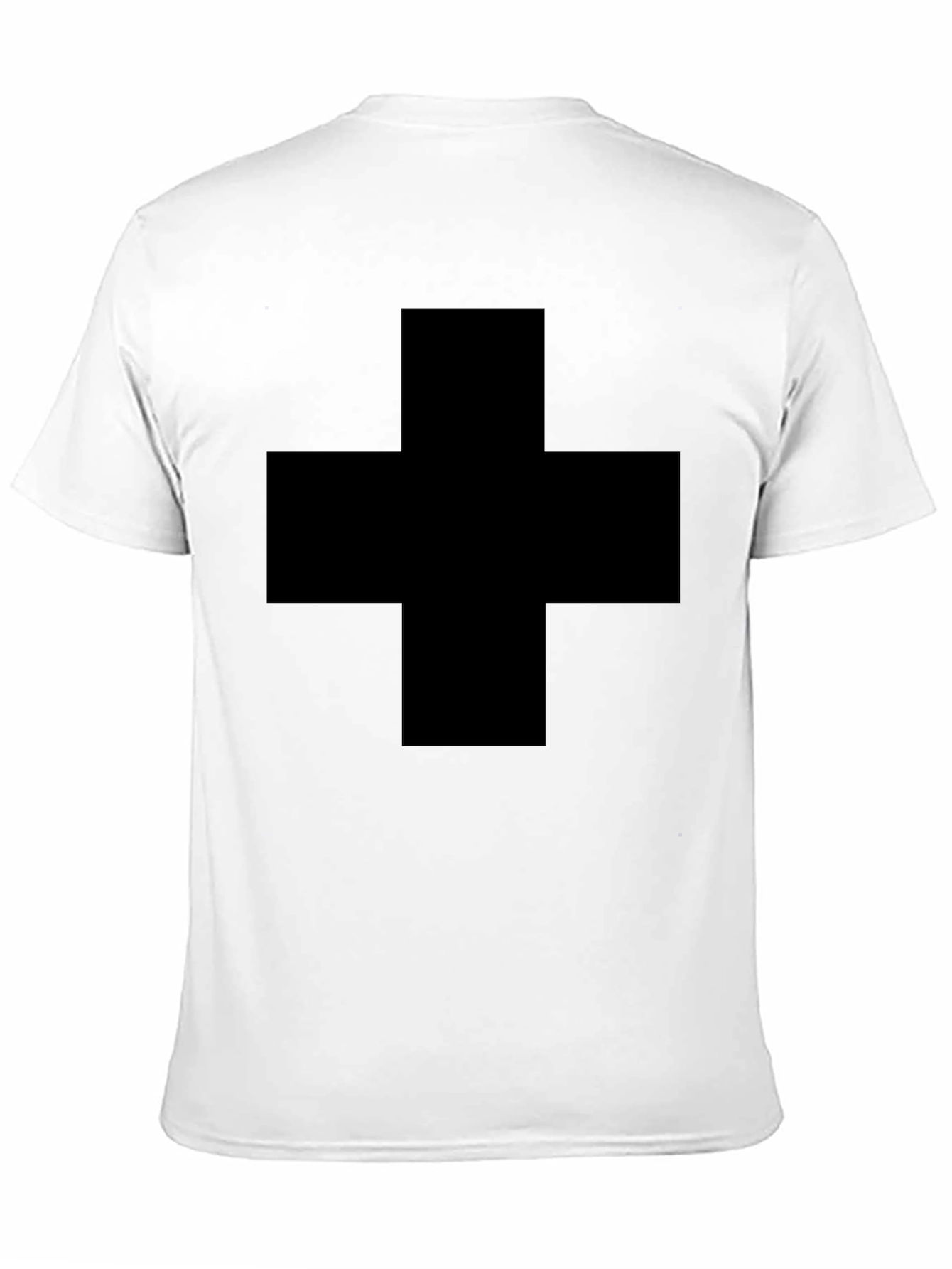 Bold Black Plus Sign Graphic Tee - Unisex