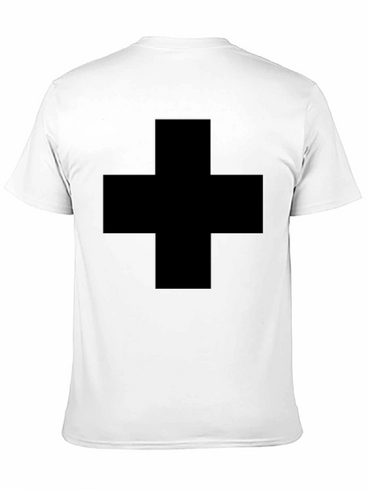 Bold Black Plus Sign Graphic Tee - Unisex