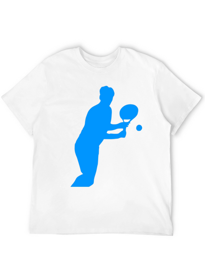 Ping Pong Player Graphic Tee - Black