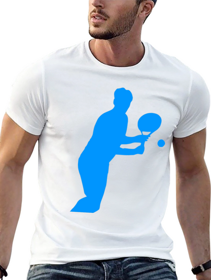 Ping Pong Player Graphic Tee - Black