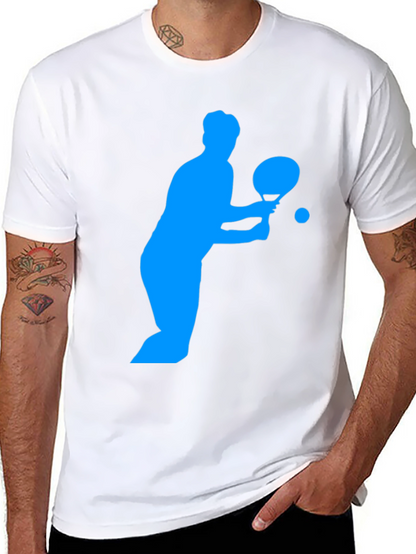 Ping Pong Player Graphic Tee - Black