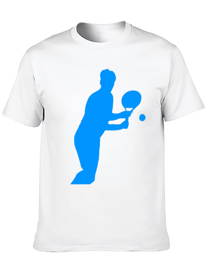 Ping Pong Player Graphic Tee - Black