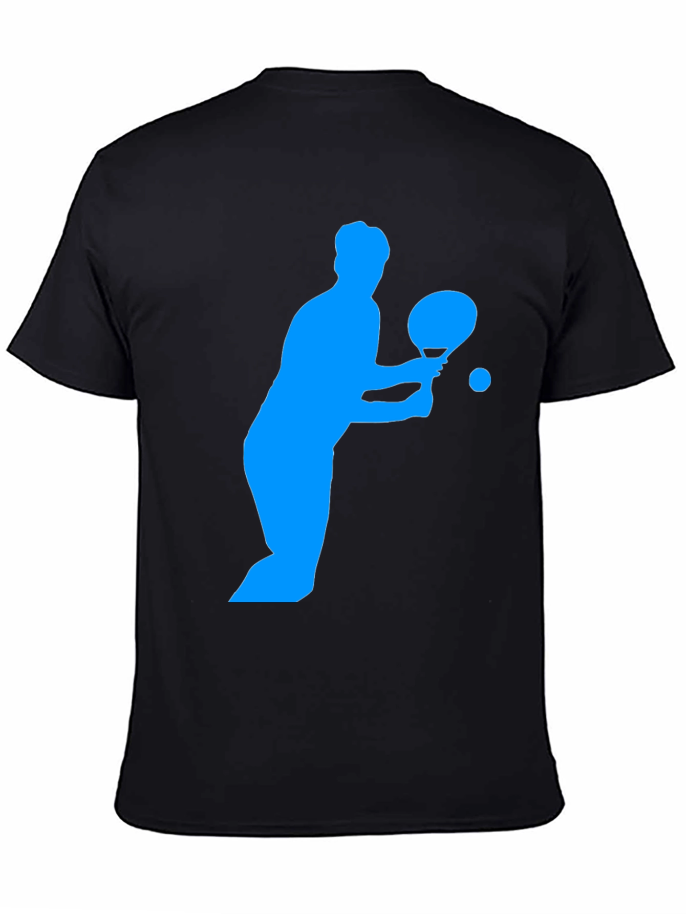 Ping Pong Player Graphic Tee - Black