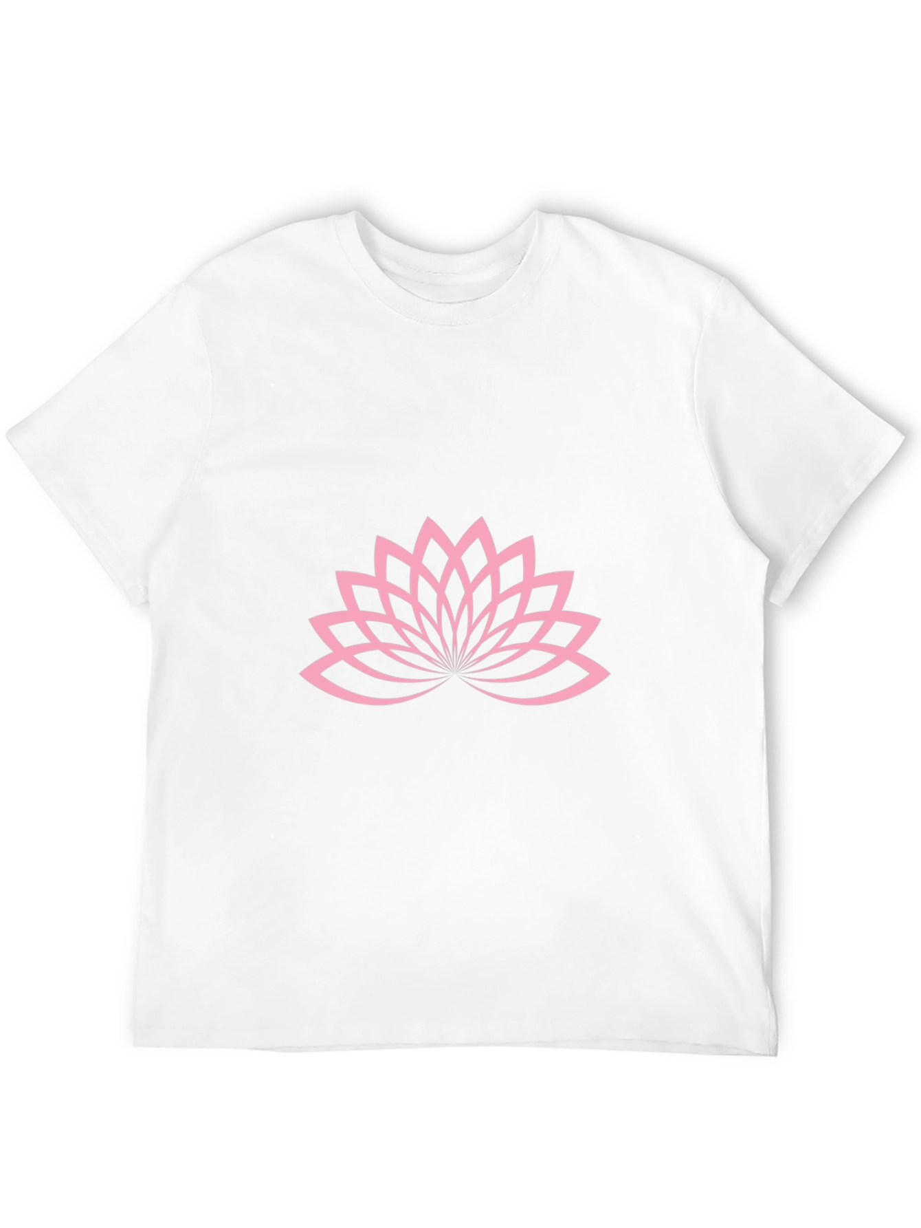 Lotus Blossom Graphic Tee - Black Cotton T-Shirt