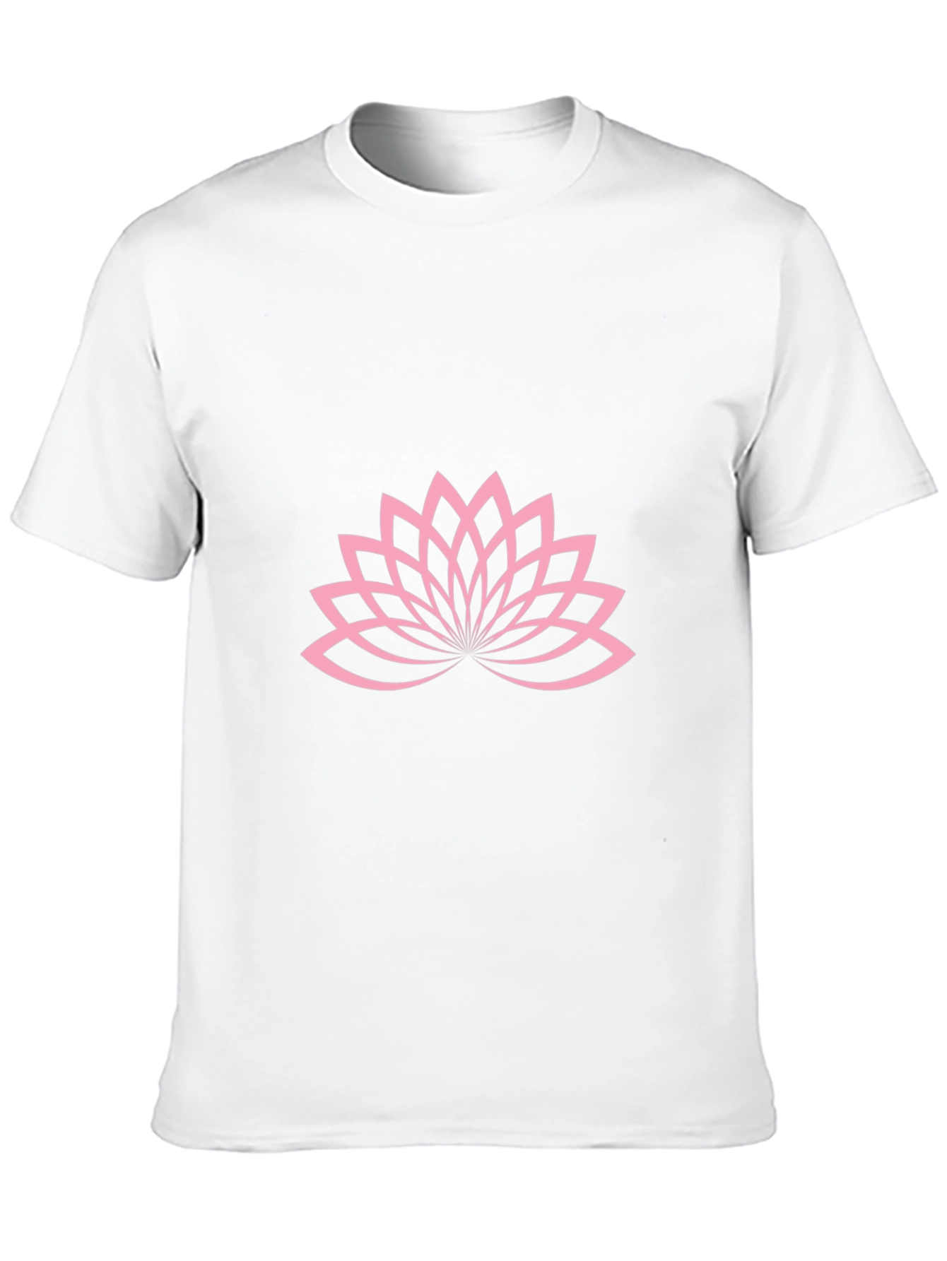 Lotus Blossom Graphic Tee - Black Cotton T-Shirt