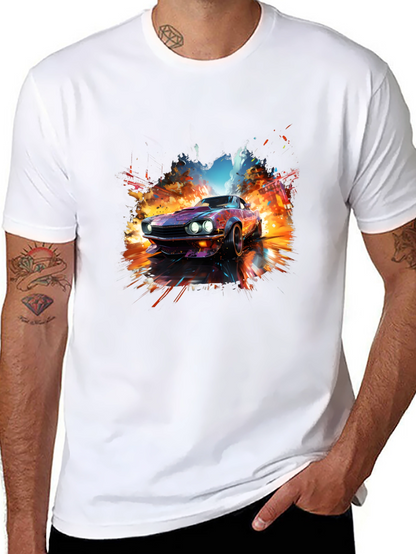 Retro Car Graphic Tee - Cool Automotive T-Shirt