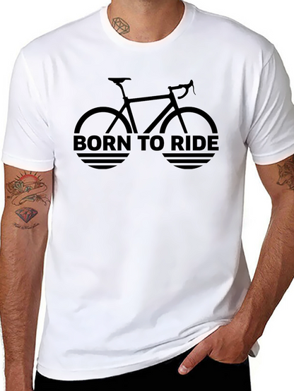 Born to Ride Bicycle Graphic T-Shirt