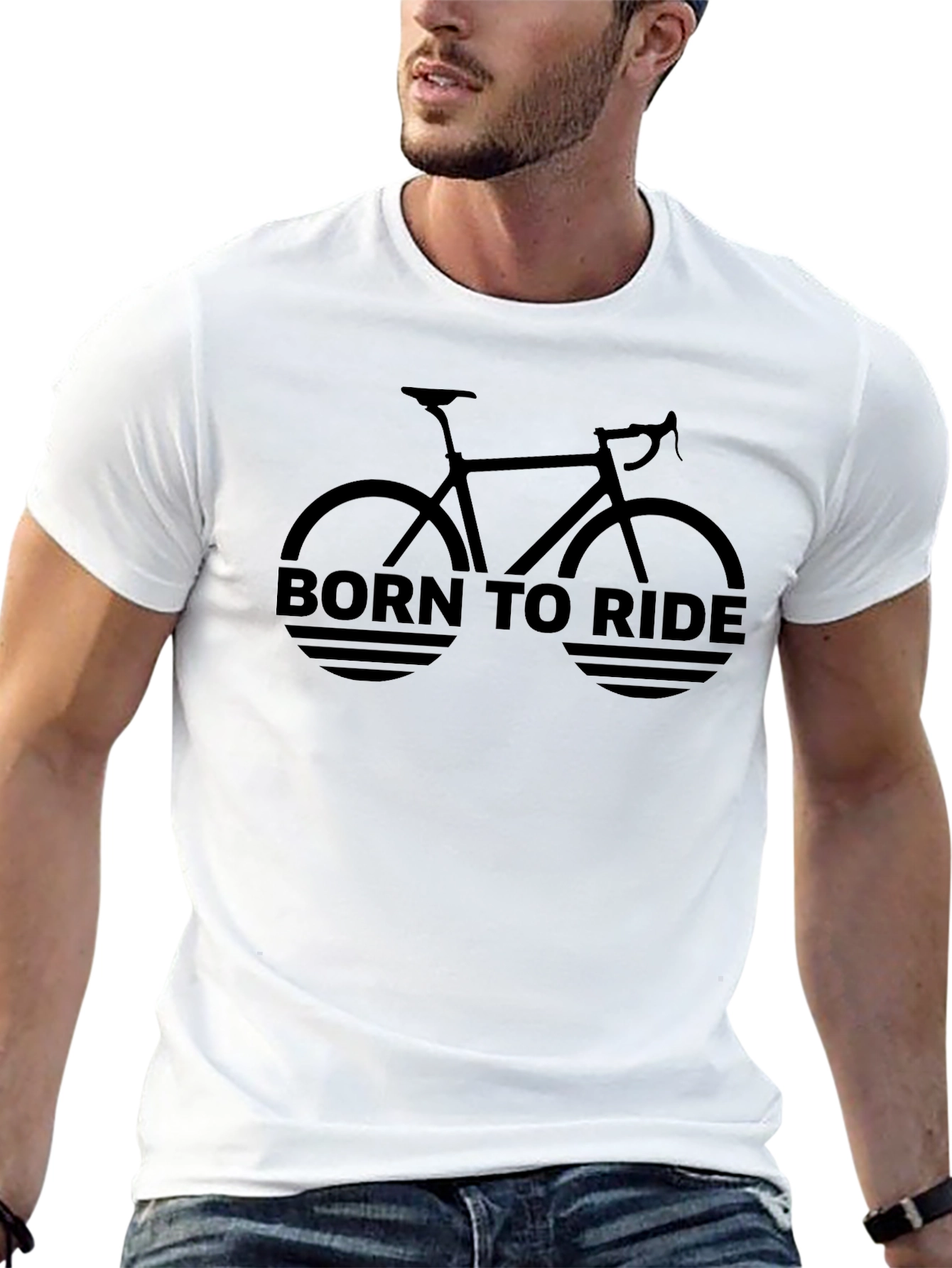 Born to Ride Bicycle Graphic T-Shirt