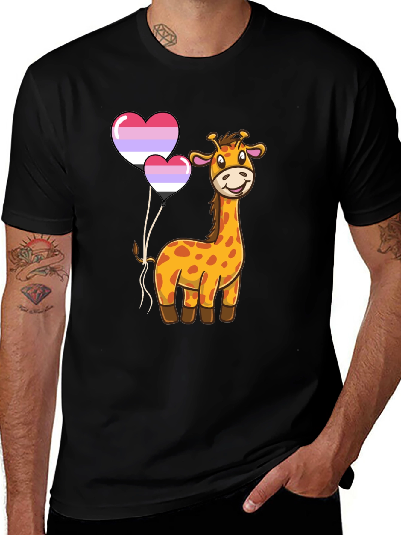 Giraffe Omni Pride T-Shirt - Love Wins