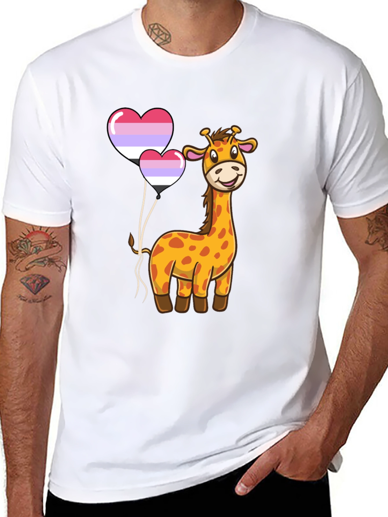 Giraffe Omni Pride T-Shirt - Love Wins