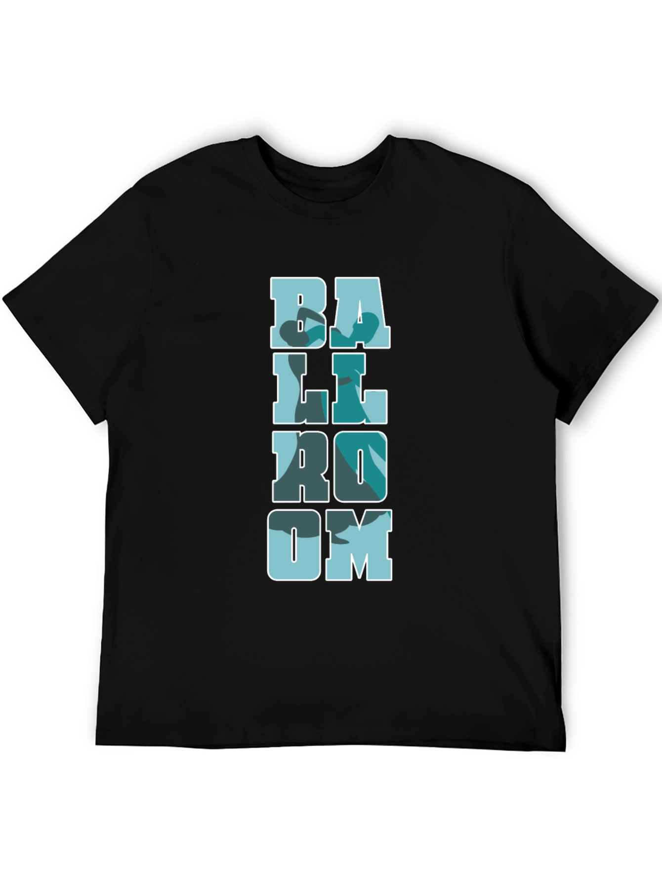 Ballroom Camo Print Black T-Shirt