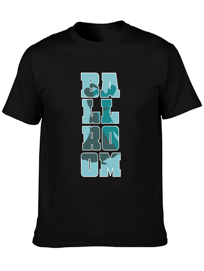 Ballroom Camo Print Black T-Shirt