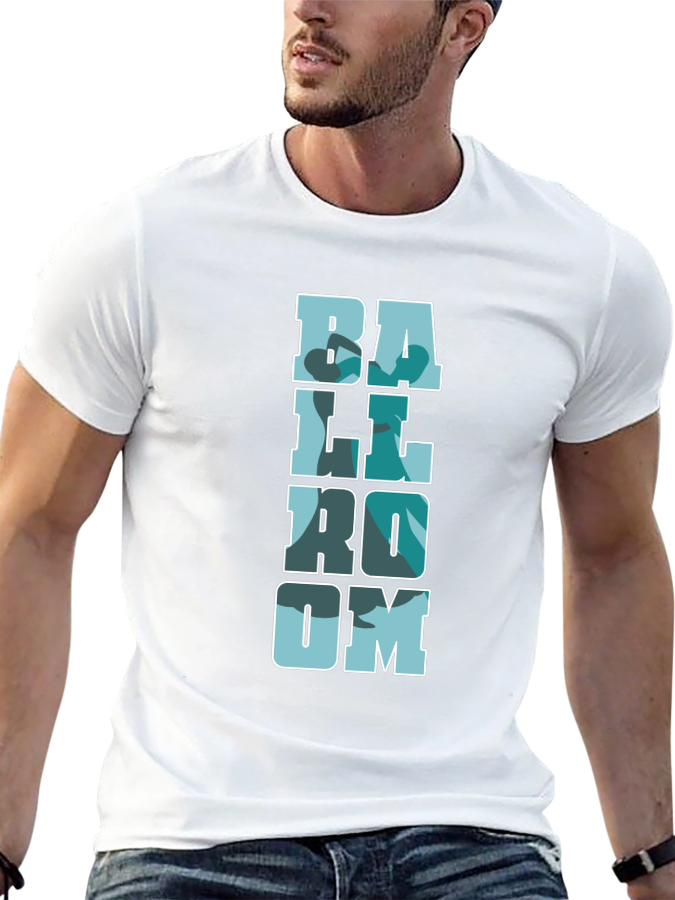 Ballroom Camo Print Black T-Shirt