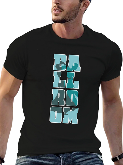 Ballroom Camo Print Black T-Shirt